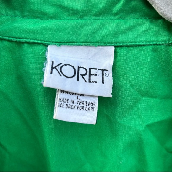Koret GREEN Snap & Zip Spring Jacket | Size Large - Picture 2 of 11